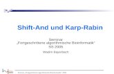 Shift-And und Karp-Rabin