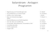 Solarstrom –Anlagen Programm