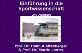Einführung in die Sportwissenschaft WS 2008/09