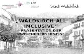 „Waldkirch all  inclusive “ Präsentation der Zwischenergebnisse