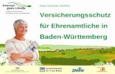 Versicherungsschutz für Ehrenamtliche in Baden-Württemberg