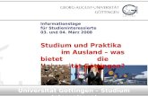 Informationstage für Studieninteressierte  03. und 04. März 2008