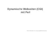 Dynamische Webseiten (CGI)  mit Perl