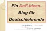 Ein  DaF -Ideen -Blog für    Deutschlehrende