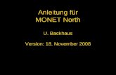 Anleitung für MONET North U. Backhaus Version: 18. November 2008