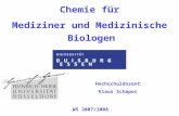 Chemie für Mediziner und Medizinische  Biologen