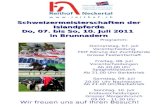 Schweizermeisterschaften der Islandpferde Do, 07. bis So, 10. Juli 2011  in Brunnadern