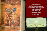 Historische Hilfswissenschaften  (Heraldik, Sphragistik, Genealogie) VU 070119  Andreas Zajic