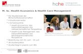 M. Sc.  Health  Economics &  Health  Care Management