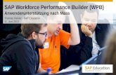 SAP Workforce Performance Builder (WPB) Anwenderunterstützung nach Mass