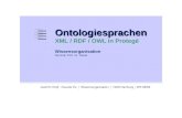 Ontologiesprachen XML / RDF / OWL in Proteg©