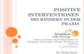 Positive Interventionen  bei Kindern in der Praxis