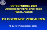 OSTEOPOROSE 2000 Aktuelles für Klinik und Praxis REKO, Aachen BILDGEBENDE VERFAHREN