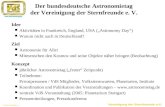 Der bundesdeutsche Astronomietag der Vereinigung der Sternfreunde e. V.
