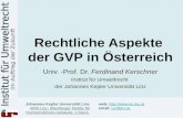Rechtliche Aspekte  der GVP in Österreich