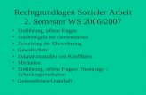 Rechtgrundlagen Sozialer Arbeit 2. Semester WS 2006/2007