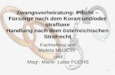Fachreferat von Violeta MUJCIN und Mag a . Marie- Luise FUCHS