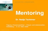 Mentoring Dr. Nadja Tschirner