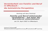 Vereinbarkeit von Familie und Beruf  in Offenbach -   die betriebliche Perspektive