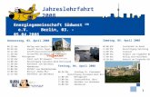 Programm zur Informationsfahrt  der Elektrogemeinschaften Siegen e.V. und Rhein Kreis Neuss e.V.