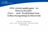 FFH-Grünlandtypen in Deutschland: Ziel- und Problemarten, Erhaltungsmöglichkeiten