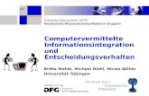 Computervermittelte Informationsintegration und Entscheidungsverhalten