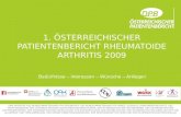 1. ÖSTERREICHISCHER PATIENTENBERICHT RHEUMATOIDE ARTHRITIS 2009