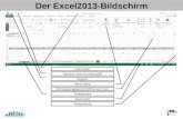 Der Excel2013-Bildschirm