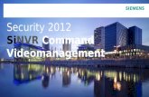 Security 2012 Si NVR  Command Videomanagement