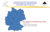 Verbesserung der Energieeffizienz  Praxisbeispiele aus dem deutschen  EnergieManager-Programm