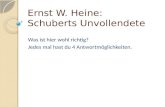 Ernst W. Heine: Schuberts  Unvollendete