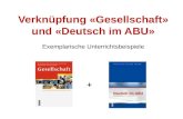 Verknüpfung «Gesellschaft» und «Deutsch im ABU»