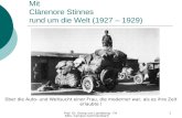 Mit Clärenore Stinnes rund um die Welt (1927 – 1929)