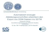 Automatisiert erzeugte Abblidungsvorschriften erleichtern den Export von ODM-Dateien ins SDTM