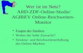 Wer ist im Netz?  ARD-ZDF-Online-Studie/ AGIREV Online-Reichweiten-Monitor