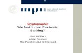 Kryptographie Wie funktioniert  Electronic Banking?