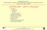 LEADER 2007 – 2013 in Thüringen