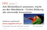 Frauenfeld, Kick-off „Mit Eltern Lernen“ 15. April 2013