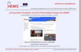 „Erneuerbare Energien und die Photovoltaik-Anlage der HEMS“
