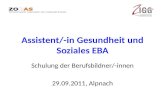 Assistent/-in Gesundheit und Soziales EBA