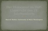 Der  Holocaust  im DaF-Unterricht  des 21.  Jahrhunderts