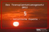 Das Transplantationsgesetz 2012