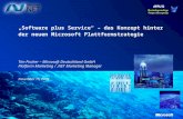 „Software plus  Service“ – das Konzept  hinter der  neuen Microsoft Plattformstrategie