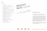 Creativity rules festivalprogramm