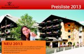 Hotel Karwendelhof Seefeld | Preisliste DEUTSCH