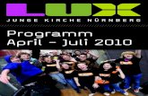 LUX Sommerprogramm Apr. - Juli 2010