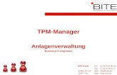 TPM-Manager Anlagenverwaltung