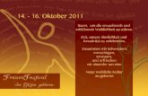 FrauenFestival 14. – 16. Oktober 2011