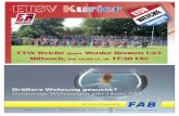 Stadionheft zum Spiel gegen SV Werder Bremen U23