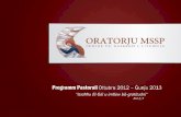 Oratorju MSSP - Pastoral Programme 2012-2013